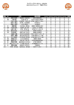 ライディングサン2014 in HIKADA GSスキル
