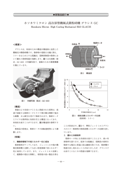 ホソカワミクロン 高冷却型機械式微粉砕機 グラシス GC