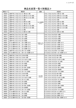 商品名変更一覧≪付属品≫ PDF