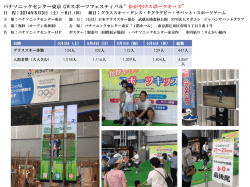 パナソニックセンター東京 GWスポーツフェスティバル &rdquo;かがやけスポーツ