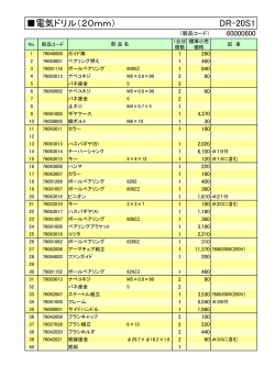 電気ドリル（20mm） DR-20S1