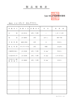BLグラウト - ショーボンド化学