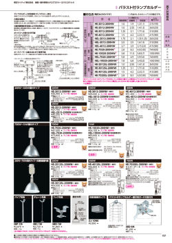 バラスト付ランプホルダー