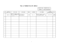 平成 26 年度発注予定工事（変更分）