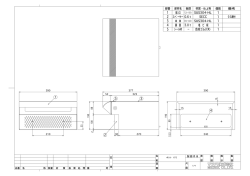 0.6t SECC SUS304-HL 本 体 差入口 3.0t 塩 ビ 板 裏 蓋 ― 合成ゴム