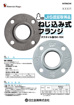ダクタイル製ねじ込み式フランジ