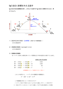 05 SN2に影響を与える因子(2)