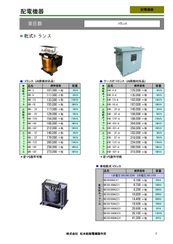 配電機器 - 松本船舶電機製作所