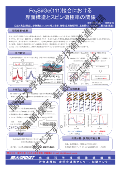 Fe 3 Si/Ge(111)接合における界面構造とスピン偏極率の関係