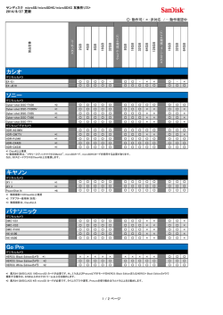 カシオ ソニー キヤノン パナソニック Go Pro