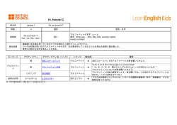 Hi friends! 2との対応表
