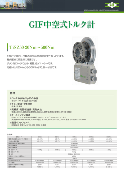 GIF中空式トルク計