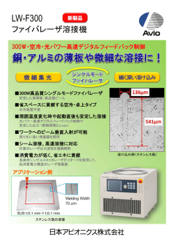 ファイバレーザ溶接機 LW-F300