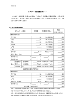 「エネルギー総使用量計算シート」（様式第5号）（PDF：81KB）