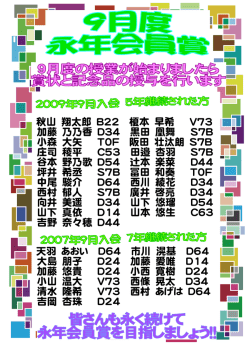 秋山 翔太郎 B22 榎本 早希 V73 加藤 乃乃香 D34 黒田 凰舞 S7B 小森