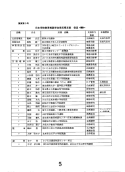 日本学校教育相談学会埼玉県支部 役員器