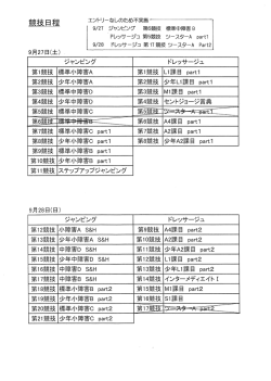 第28回 北海道秋季馬術大会