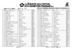 エキシビション(発表会） 6月7日（土） No.1