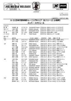 ダウンロード - 福岡県サッカー協会