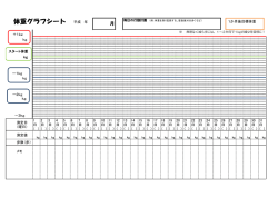 体重グラフシート：ダウンロード