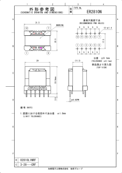 スイッチングトランス ER2810N