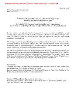 April 28, 2014 United Nations Secretary-General Mr Ban Ki-moon