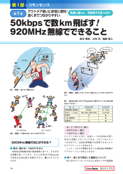 50kbpsで数km飛ばす! 920MHz無線でできること