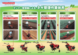 ヤンマー管理機によるネギ管理作業体系（695KB）
