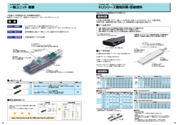 一軸ユニット 概要 KUシリーズ環境対策/技術資料