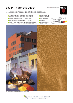シリケート塗料の概要 PDF Summary for Silicate Paint PDF