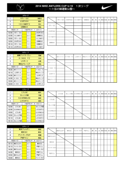 2014 NIKE ANTLERS CUP U