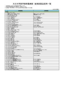 後発医薬品一覧(PDF)