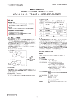 CO2センサキット TG-900シリーズ（TG-900P、TG-901T3）