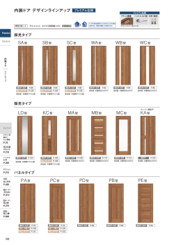 内装ドア デザインラインアップ