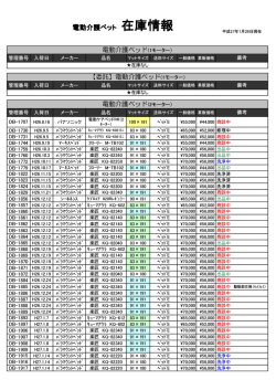 電動介護ベッド在庫リスト（PDFファイルが開きます）