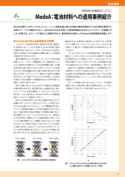 MedeA：電池材料への適用事例紹介
