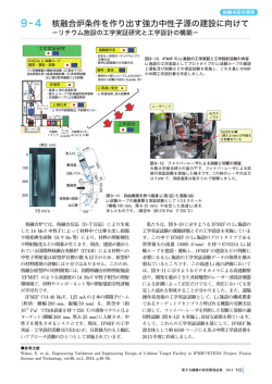 9-4 核融合炉条件を作り出す強力中性子源の建設に向けて