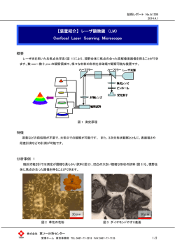 レーザ顕微鏡 （LM） - 株式会社東ソー分析センター