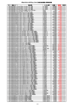 ザルトリウス・ステディム・ジャパン株式会社製品 価格改定のお知らせ