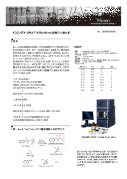 ACQUITY UPLC&reg; を用いた肉中の遊離アミノ酸分析