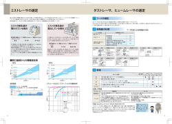 ダストレーサ、ヒュームレーサの選定