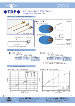 同軸プローブ TDP セミリジットタイプ 同軸プローブ