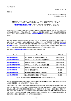 M2M/IoT システム対応 Linux マイクロアプライアンス FutureNet MA