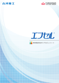 無架橋低発泡ポリプロピレンシート 「エフセル&reg;」（PDF 1193KB）