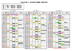 平成26年度1Q あきる野市弓道連盟 指導予定表