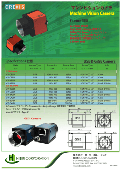 Machine Vision Camera マシンビジョンカメラ