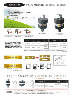 ガイドパンチ横切り刃物 NC-GCC16A NC