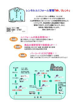 レンタルユニフォーム管理「Mr．リレント」