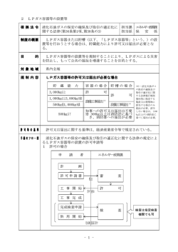 LPガス容器及びLPガス貯槽の設置