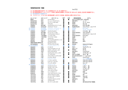 特殊原色使用色一覧表